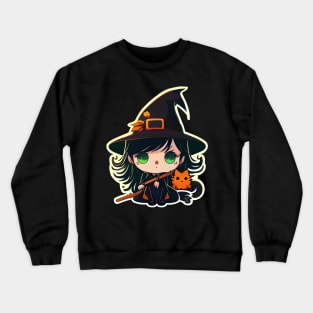 Mystical Witch Cat Crewneck Sweatshirt